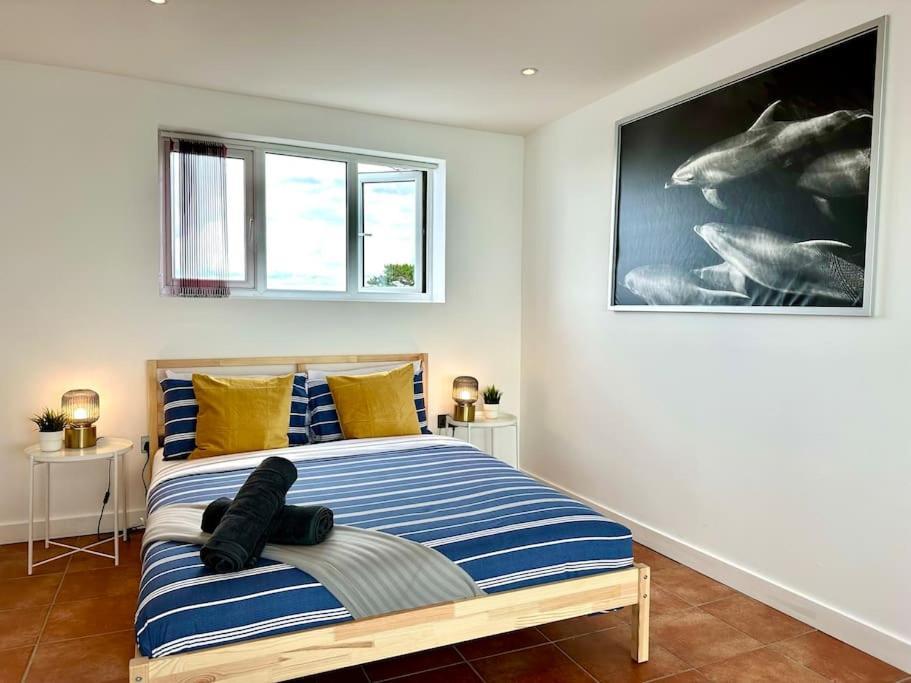 Panoramic Sea View Studio: Beachside Comfort For Three Apartment