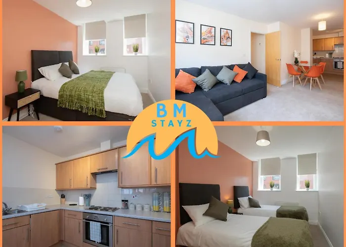 1 Bedroom Apartment In Bournemouth Town Centre - 5 Mins Walk From The Beach- Sleeps Up To 4
