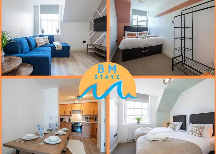 Bournemouth Town Centre 2 Bedroom Apartment, 5 Minutes Walk To The Beach, Sleeps Up To 6