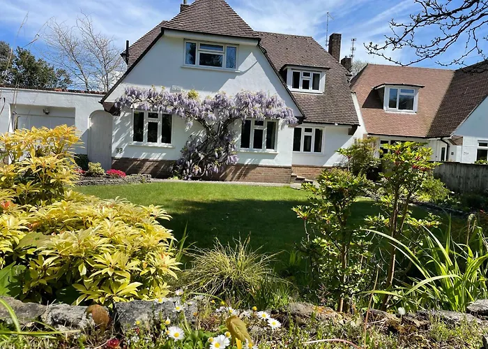 Charming Bournemouth House With Beautiful Spacious Gardens, 5 Min Drive To Beaches, Free Parking For 2-3 Cars