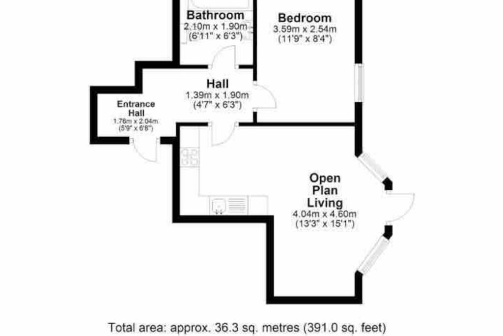 Stylish One Bedroom Central Flat Apartment Bournemouth