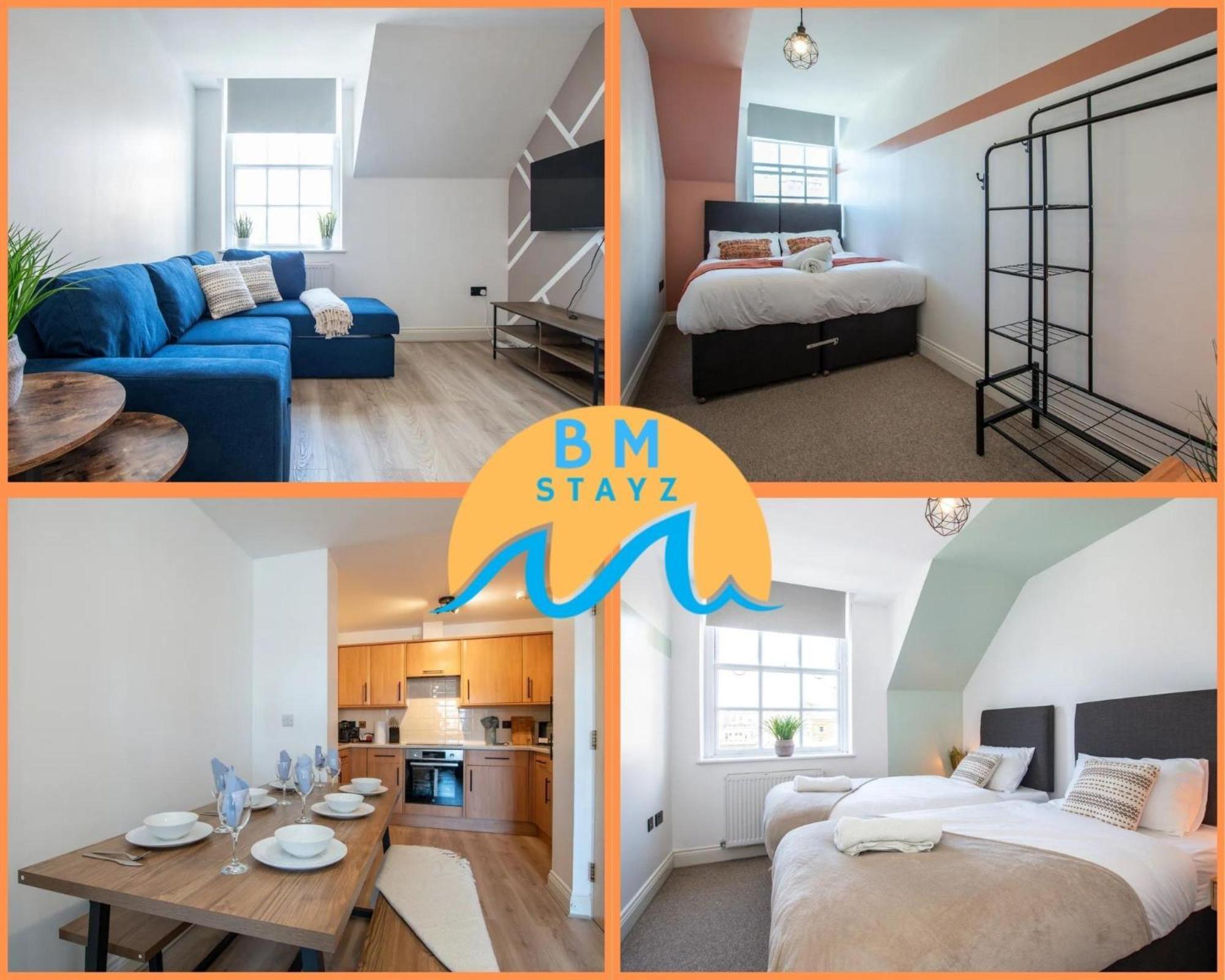 Town Centre 2 Bedroom Apartment, 5 Minutes Walk To The Beach, Sleeps Up To 6 Apartment