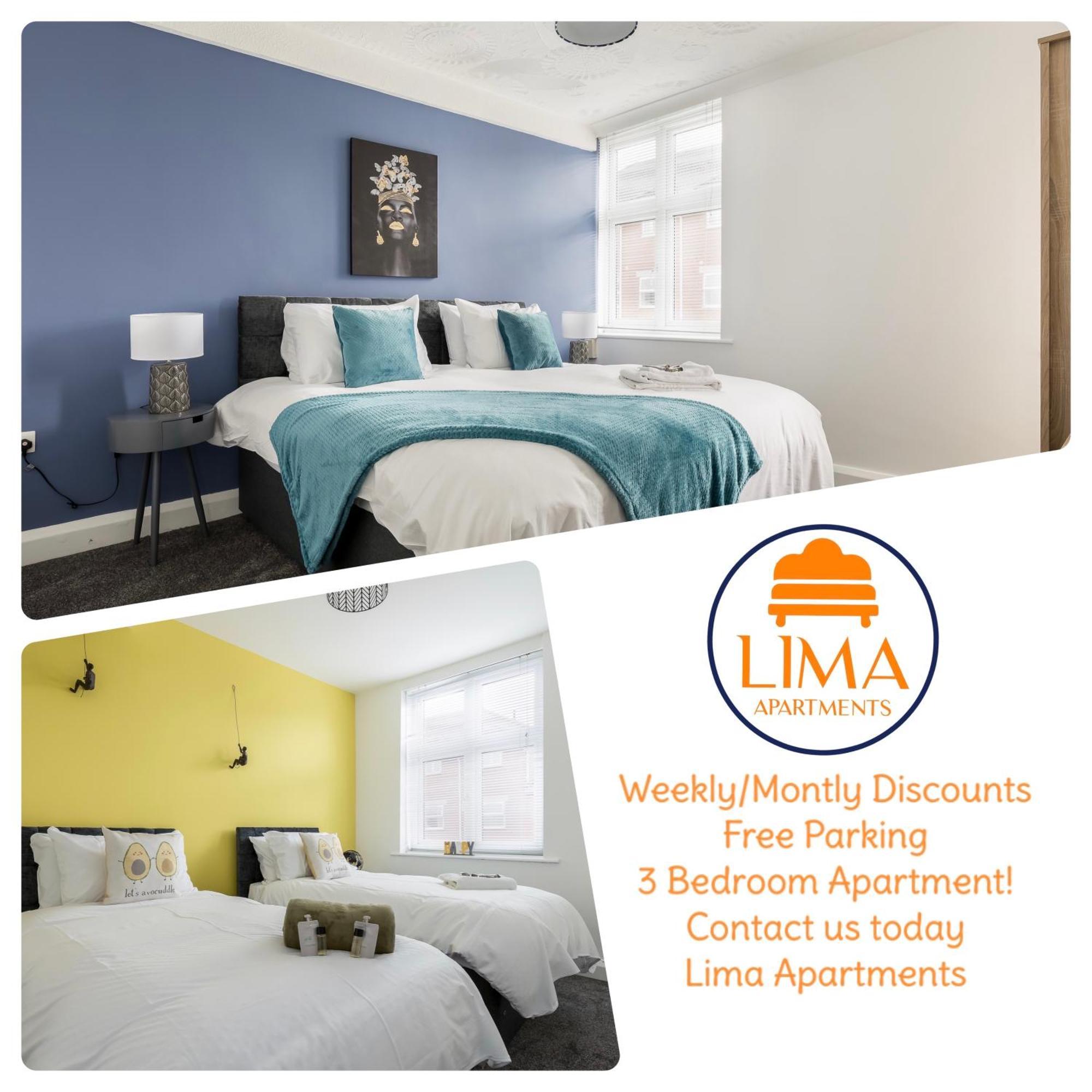 Lima Ltd-4 Beds-large -long Deal-business-parking Bournemouth